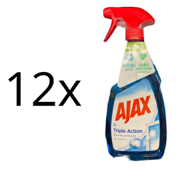 shumee AJAX Optimal 7 Glass Multi Action - čistilo za steklo in površine, 500 ml (12 kosov)