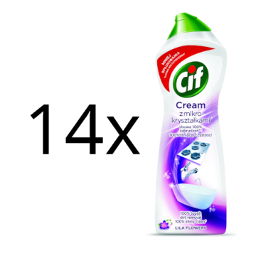 shumee CIF Čistilno mleko Lila Flowers - mikrokristali, 780 g