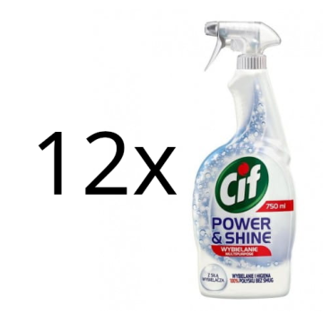 shumee CIF Power & Shine - 12x 750ml - Sredstvo za beljenje kopalnice