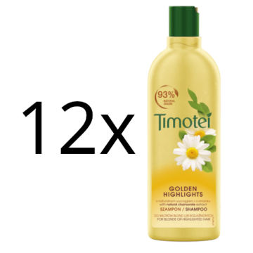 shumee 12X Timotei šampon za blond in posvetljene lase - zlati odsevi - 400 ml