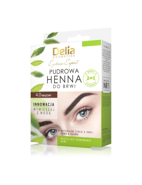 shumee Delia Cosmetics praškasta kana za obrvi - rjava, 4 g - naravni učinek do 4 tedne