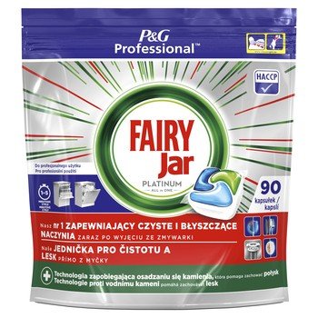 shumee Fairy Professional Platinum - 90 kapsul za pomivalni stroj: čisti sijaj, zaščita pred vodnim kamnom