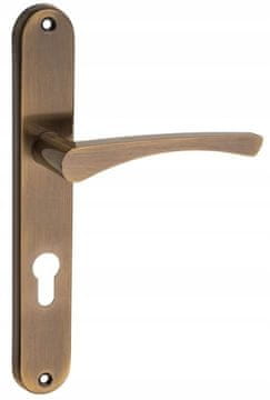 shumee Kljuka za notranja vrata, dolga ploščica, za vložek, starinska medenina