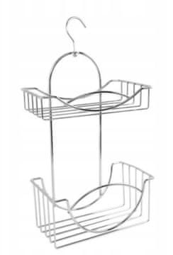 shumee Kopalniška polica obešalnik za tuš 2P krom