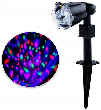 shumee Božični RGB laserski projektor 3,6 W LED pisane kroglice