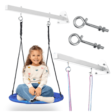 shumee Podaljševalni okvir za gugalnico, kavlji za ročaj gugalnice, kovinska palica, bela