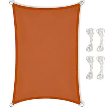 shumee Tenda z jadrom za senčenje UV 3x6 rdeča vrtna senčnik Premium