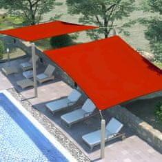 shumee Tenda z jadrom za senčenje UV 3x6 rdeča vrtna senčnik Premium