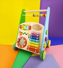 shumee Izobraževalni voziček-potiskalnica lesena hojica izobraževalni Montessori otroci