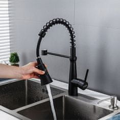 shumee Komplet kuhinjske pipe, premične, stoječe, pomivalnega korita, fleksibilnega izliva, perlatorja