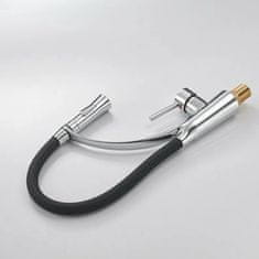 shumee Kuhinjska pipa z gibljivim izlivom za pomivalno korito in premičnim perlatorjem