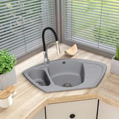 shumee Kuhinjska pipa z gibljivim izlivom za pomivalno korito in premičnim perlatorjem