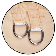 shumee Tenda jadro trikotna 4x4x4m vodoodporna senčnik za teraso in vrt, bež