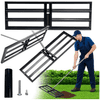 shumee Ročni izravnalnik terena 30x90 cm za trato, krtince, jekleni izravnalnik