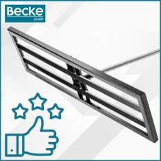 shumee Ročni izravnalnik terena 30x90 cm za trato, krtince, jekleni izravnalnik