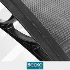 shumee Nadstrešek nad vhodnimi vrati, balkonska streha, okno, polikarbonat, siva, 150x100