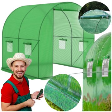 shumee Rastlinjak iz folijskega tunela 200x200x200 cm (4 m2)