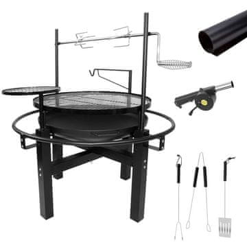 shumee 5-v-1 vrtni žar z ražnjem in dodatki