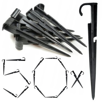 shumee Komplet 50 zatičev za kapljično cev, nosilec za montažo, 16 cm