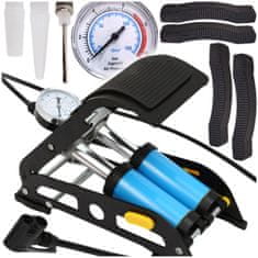 shumee Močna nožna črpalka z manometrom za kolo, avto, žoge, kolesarsko vzmetnico