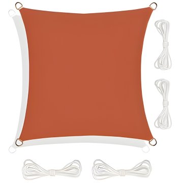 shumee Senčnik, jadro, vodoodporno pokrivalo, balkon, terasa, rdeča 4x4