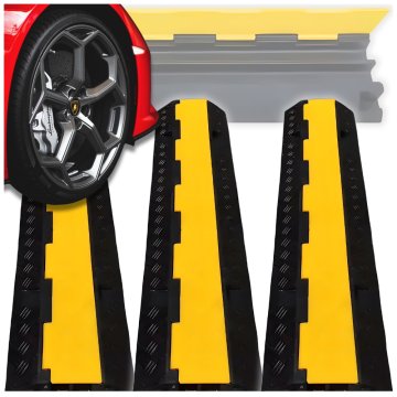 shumee Kabelska rampa za kable, prag, pokrov ceste, pakiranje, 2-kanalna, 100x25cm x3