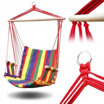 shumee Viseča mrežasta viseča garnitura z naslonom za roke 50x100 cm