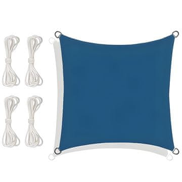 shumee Senčnik, jadro, vodoodporno, UV senčilo, kvadratno, 3,6x3,6, modro