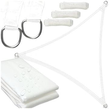 shumee Senčno jadro, senčnik, bela nadstrešnica, vrtna tenda 5x5x7m