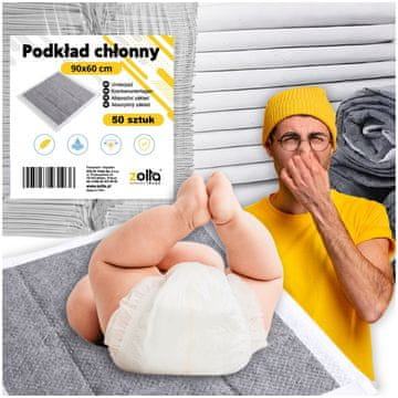 shumee Vpojni higienski vložek COAL 90x60 50 kosov