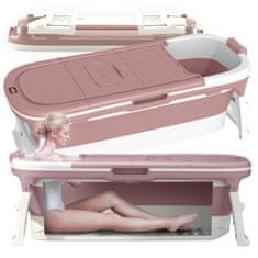 shumee Zložljiva vodoodporna kopalna kad XXL 152 cm roza
