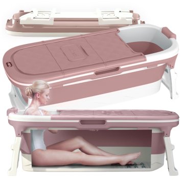 shumee Zložljiva vodoodporna kopalna kad XXL 152 cm roza