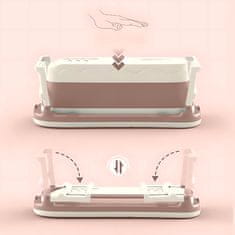 shumee Zložljiva vodoodporna kopalna kad XXL 152 cm roza