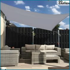 shumee Senčno jadro, material za zaščito pred UV-soncem, grafit, vrtna streha, 3x2m