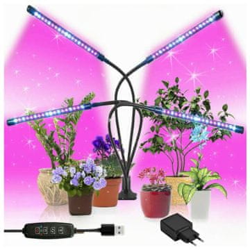 shumee 4x 80 LED polnospektralna svetilka za rast rastlin za gojenje cvetja