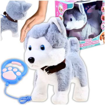 shumee Interaktivna igrača pes na povodcu maskota haski lajajoči darilo pes