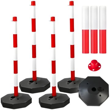 shumee 4x zaporni stebrički, stojala, parkirni stožci, plastični opozorilni stožci