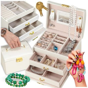 shumee Skrinja, škatla za nakit, prostorna darilna škatla, škatla za nakit