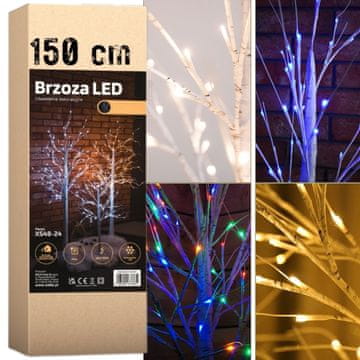 shumee Brezova LED božična jelka 150 cm 72 diod hladna Zimna