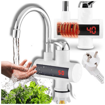 shumee Električni grelnik vode, pretočni, stopinje, LCD zaslon, 3000 W