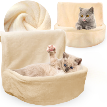 shumee Mačja viseča mreža, grelec, ograja, topla, lepa, velika, globoka dlaka, PetJet