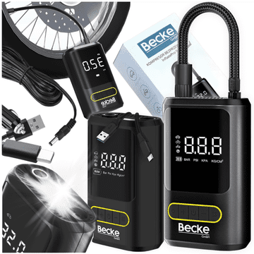 shumee Električna avtomobilska tlačilka za pnevmatike za kolesa, akumulatorski kompresor