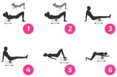 shumee Masažni valjček za hrbet z izboklinami, vadbeni valjček za telovadnico