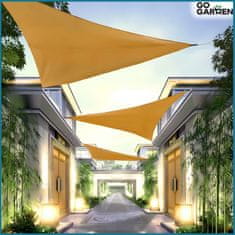 shumee Senčnik jadro UV bež vrtni trikotnik 3,6x3,6x3,6 m