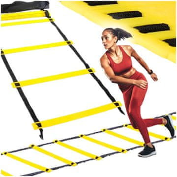 shumee Gimnastična lestev za vadbo, zložljiva športna lestev 6 m