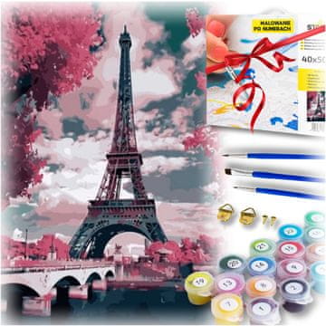 shumee Slikanje po številkah, kreativna fotografija velikega formata z okvirjem, naredi sam, Eifflov stolp