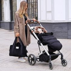 shumee Črna spalna vreča za dojenčka, črna torba, sani, sedež za voziček, povijalna vreča, velika