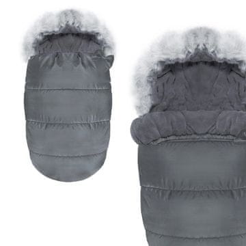 shumee Krznena spalna vreča - temno siva NOVO