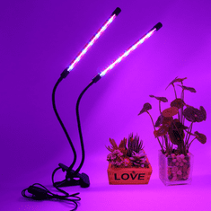 shumee LED svetilka za gojenje rastlin s polnim spektrom rasti cvetov z nastavitvijo sponke