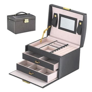 shumee Škatla za nakit - siva